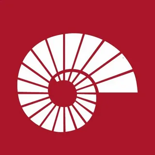 Yelken şeklinde kırmızı ve beyaz soyut logo, mertaktas.com için online psikolojik danışmanlık hizmetleri.